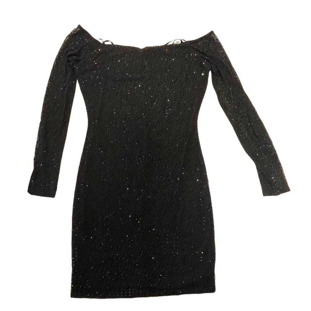 New with Tags Windsor Black Sparkly Dress (XL)